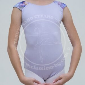 Ballet leotard, thick strap with print